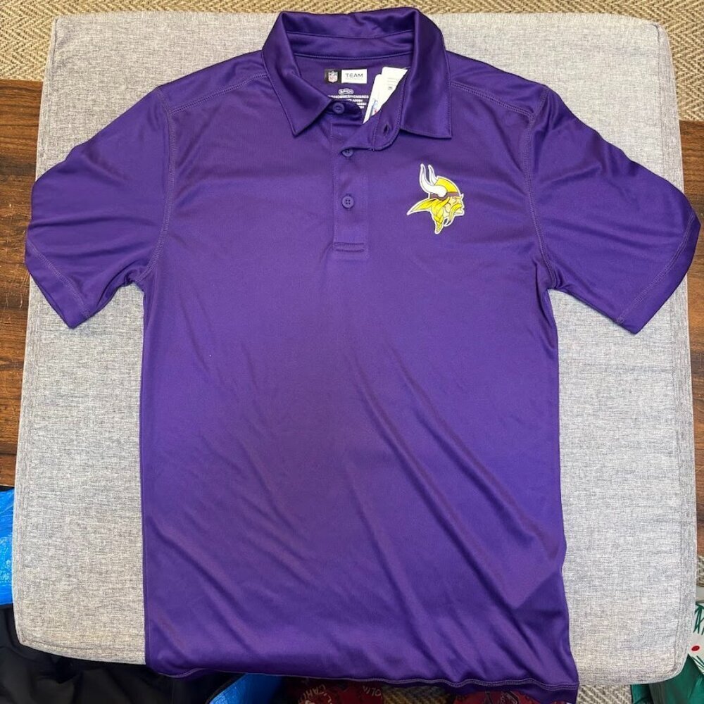 Minnesota Vikings NFL Team apparel Men's Polo Purple Size Small